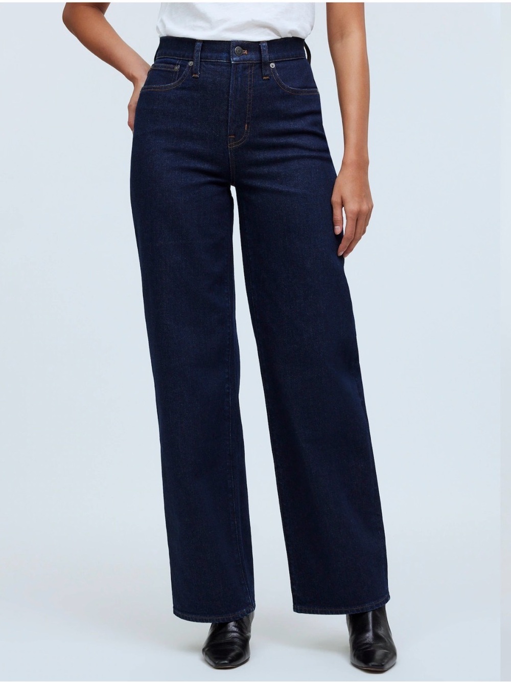 Madewell Perfect Vintage Wide Leg Jean in Norman Wash | Size 29